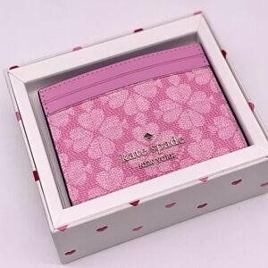 Kate Spade New York Pink Boxed
Spade Flower Small Wallet Slim Card
Holder